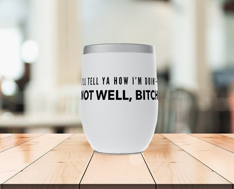 Dorinda Medley RHONY Stemless Wine Tumblers ft Not Well Real Housewives of New York Bitch
