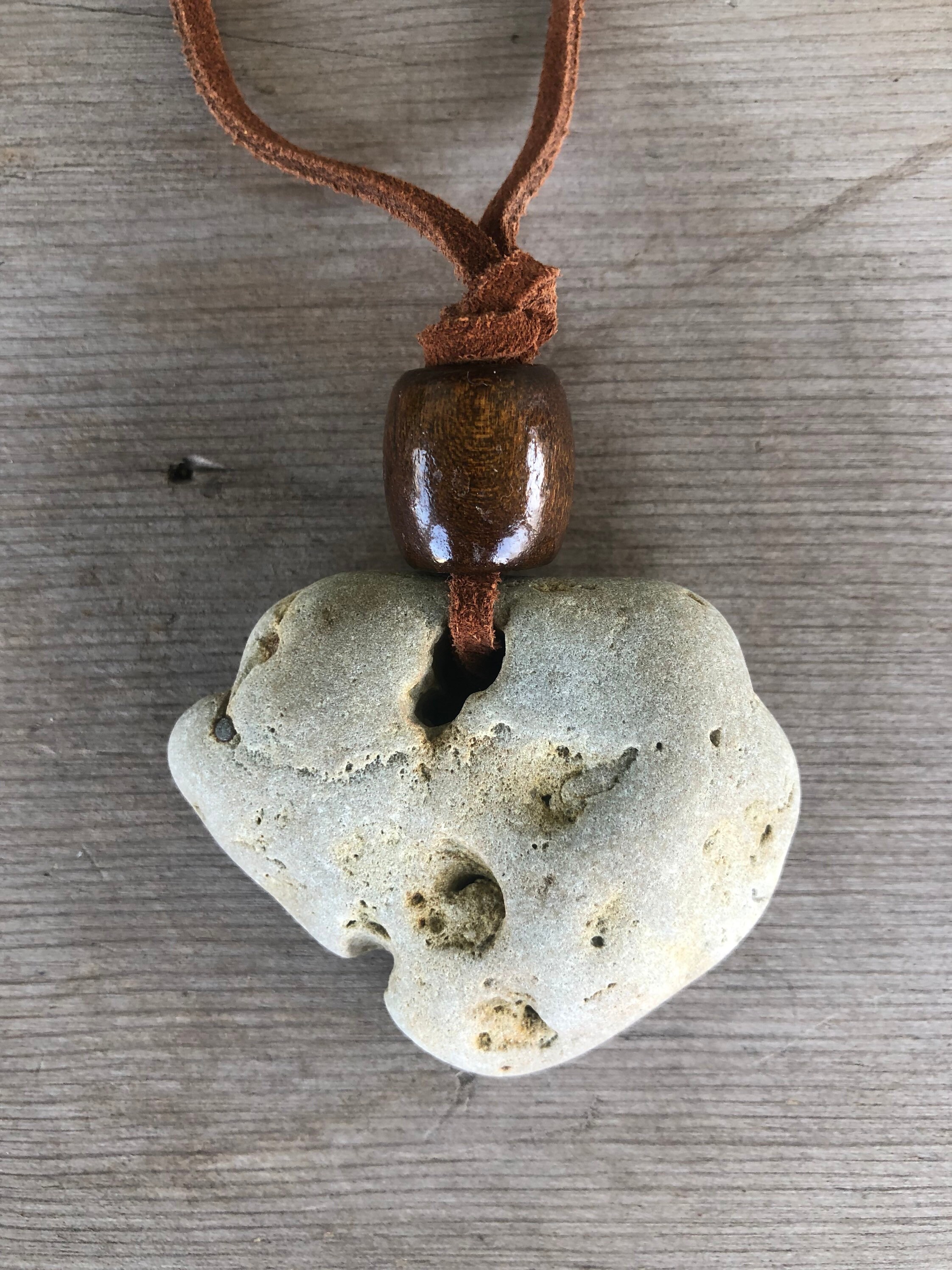 Natural Hag Stone Necklace/Adder Etsy