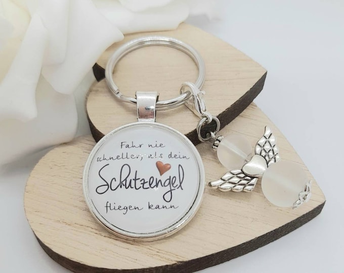 Schlüsselanhänger Fahr Nicht Schneller Als Dein Schutzengel Fliegen Kann www.etsy.com