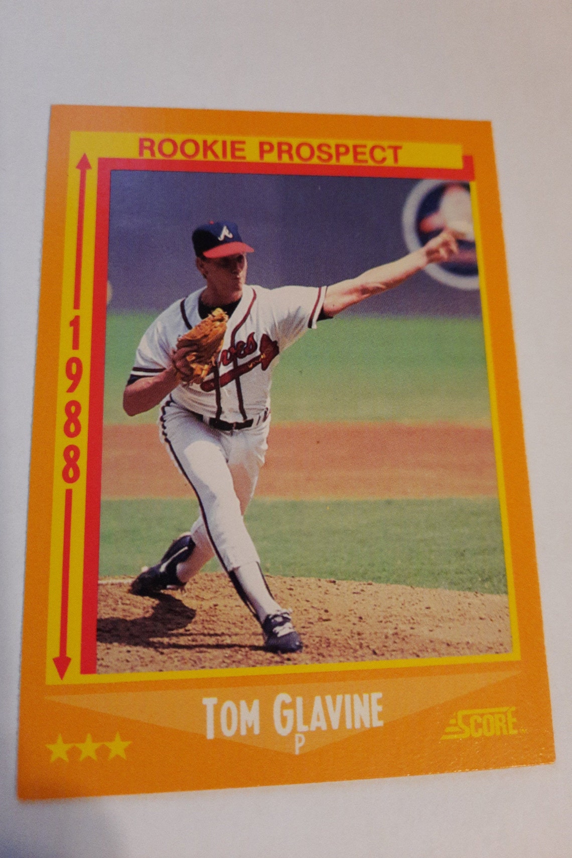 Tom Glavine Score 1988 638 Baseball Card ROOKIE Etsy