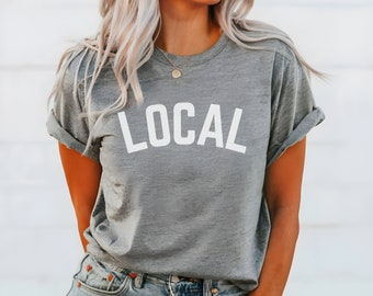 Local White Writing Unisex t-shirt
