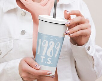 1989 T.S. Inspired Insulated tumbler with a straw