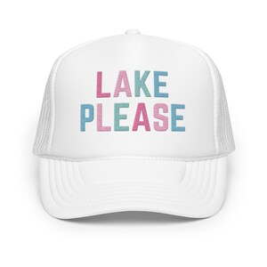 Lake Please Multi-color Adult Foam Trucker Hat