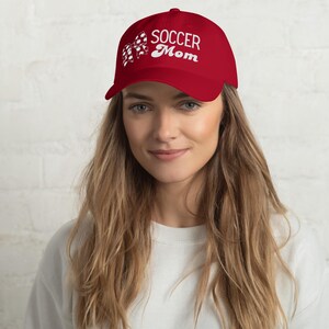 Soccer Mom White Writing hat