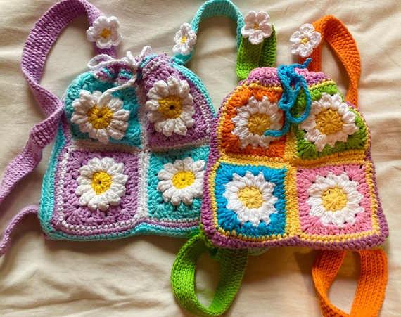 Crochet mini sales backpack