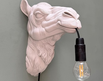 Camel Wall Lamp - Animal Wall Decoration - Wall Lamp - Safari Decoration - Desert Interior - Gift for Animal Lovers - Camel Wall Lamp