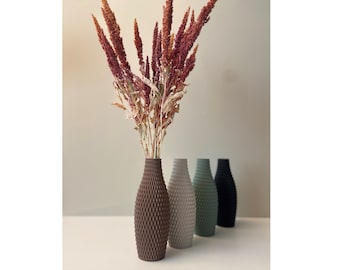 Vase for dried flowers / Decoration for the home / 3D printed vase / Dried flowers / Flower vase / Bouquet / Original gift / Modern vase