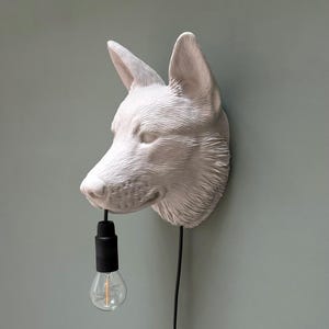 German Shepherd Wall Lamp - Mood Light in the Shape of a Shepherd - Gift for Dog Lovers - Wall Decoration - Free Shipping