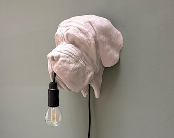 Mastiff Wall Lamp – Dog Lamp – Mastiff Dog Wall Light – Animal Lamp – Dog Decoration – Gift for Dog Lover