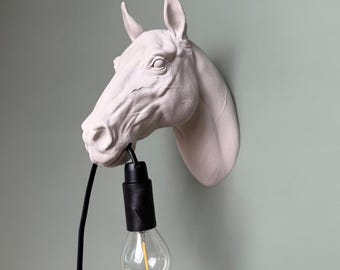 Horse Wall Lamp - Animal Lamp - Designer Lamp - Horse Decoration - Unique Lighting for Horse Lovers - Modern Animal Lamp