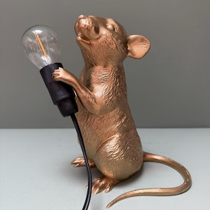 Tischlampe Maus - Niedliche Lampe für Kinderzimmer, Schlafzimmer oder Wohnzimmer - Mauslampe - Niedliche Lampe für eine verspielte Note in Ihrem Zuhause