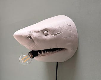 Shark Wall Lamp - Animal Wall Lamp - Shark Lamp - Wall Decoration - Animal Lamp - Gift for Shark Lover