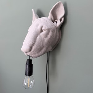 Bull Terrier Wall Lamp - Unique Lamp for Dog Lovers - Modern Wall Lighting with Dog Silhouette - Gift for Dog Lovers