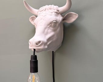 Cow Wall Lamp - Unique Animal Lamp - Modern Wall Decoration - Designer Lighting - Interior Eyecatcher - Modern Wall Lighting