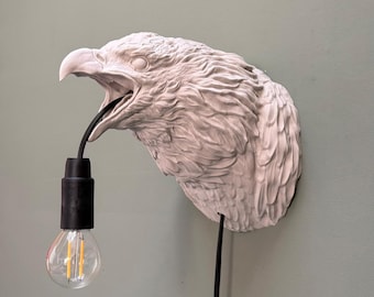 Eagle Wall Lamp - Animal Wall Lamp - Bird of Prey Wall Decoration - Gift for Bird Lovers
