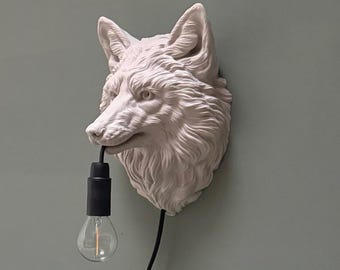 Fox Wall Lamp - Unique Lamp for Animal Lovers - Modern Wall Decoration for Every Suitable Room - Animal Gift