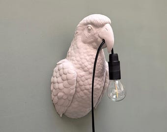 Parrot Wall Lamp - Unique Eye-catcher for your Home - Tropical Mood Maker for your Interior - Tropical Bird Wall Lamp - Cool Wall Lamp