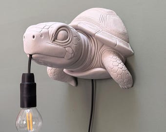 Turtle Wall Lamp – Unique 3D Turtle Lamp – Animal Lamp for Children's Room, Nursery, or Living Room