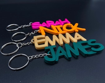 Personalized pendant with name / Name badge for bag suitcase or keychain / Gift with name / Personalized gifts / Custom Keychain