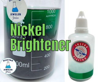 Nickel Brightener, Treats 5 Liters Long Lasting Nickel Plating Brightener, Ships Anywhere in the world, Just Add Water Lustro Nickel Bright