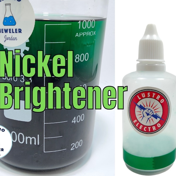 Nickel Brightener, Treats 5 Liters Long Lasting Nickel Plating Brightener, Ships Anywhere in the world, Just Add Water Lustro Nickel Bright