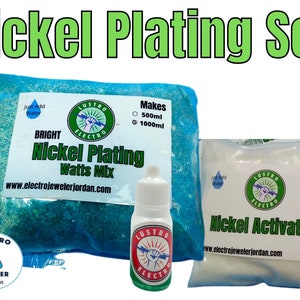 Bright Nickel Plating Solution MIX, Ships Dry. Makes 1 liter Low Shipping Cost, Ships Anywhere in the world Easy To Use.