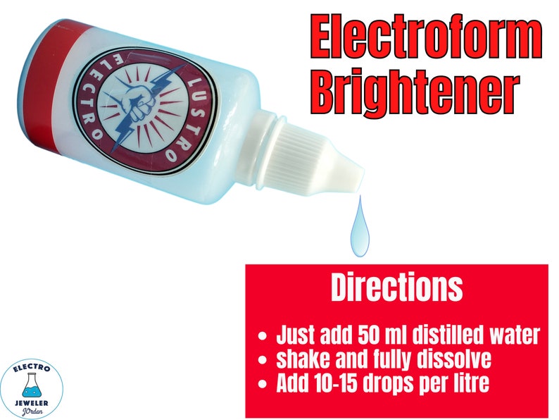 Electroform Brightener Part A / Leveling Agent Part B Special Combo MINI Part B Chloride pack Copper Plating Brightener image 2