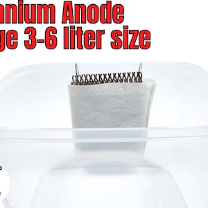 Anode Cage Titanium COPPER ELECTROFORM & All Plating Use Pipe, sheet, or pipe SCRAP! ( 4" x 3” - 3.5" x 3") – Tank size 3-6 liter 1 pc.