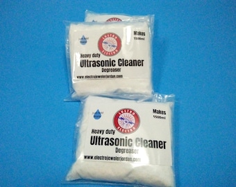 Lustro SonicClean-O, soluzione concentrata in polvere per la pulizia a ultrasuoni. Basta aggiungere acqua. Produce 1,5 litri. Spedizioni in tutto il mondo.