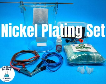 Nickel Plating Set 1 Liter Delux Kit Power Supply Easy Table Top Nickel  Electroplating Kit 