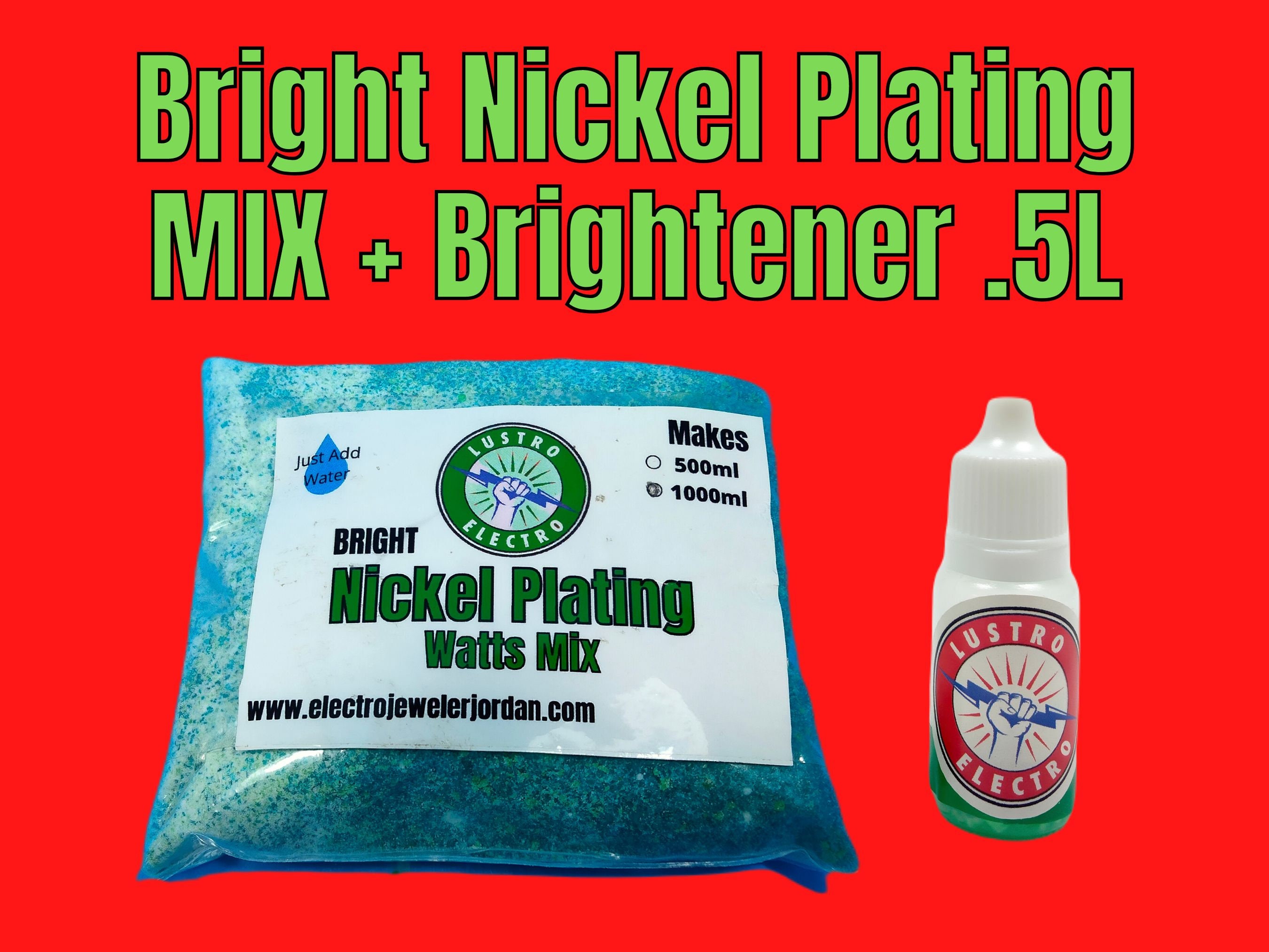Bright Nickel Plating Solution MIX, Ships Dry. Makes 1 Liter Low Shipping  Cost, Ships Anywhere in the World Easy to Use. -  Hong Kong