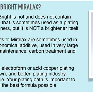 Electroform Brightener Part A / Leveling Agent Part B Special Combo MINI Part B Chloride pack Copper Plating Brightener image 6