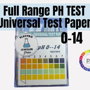 PH Test Kit Wide Range Universal Test Paper 0-14 100 test strips