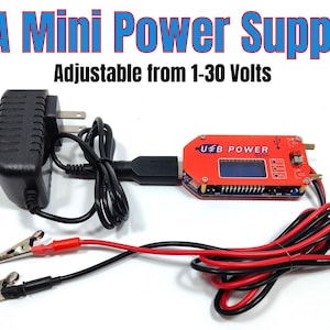 Mini Adjustable Power Supply 2A Great for Pen Plating, Small electroform and Plating Jobs