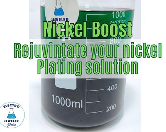 Nickel Boost, Rejuvinate & Increase Volume oF Your OLD Nickel Plating Solution, Ships Dry. Low Cost, Ships Anywhere EZ 2 Use, Just Add Water