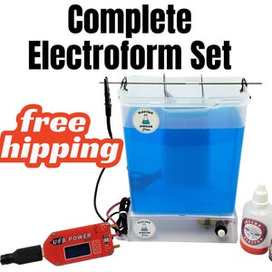 Electroform COMPLETE 1.5 liter Kit 2A Power Supply & Magnetic Stirrer FREE SHIPPING