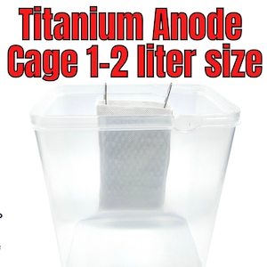 Anode Cage 1-2lt size Titanium COPPER ELECTROFORM. Instantly replace & Maintain your anodes. Use Pipe, sheet, or pipe SCRAP! 1 pc.