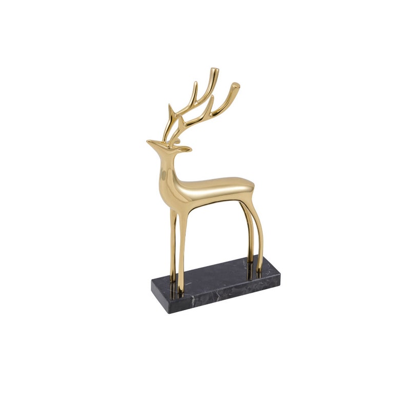 Animal Lover perfect gift deer lovers Gold Decor Small Gold Deer Sculpture Finesse Modern Decor unique
