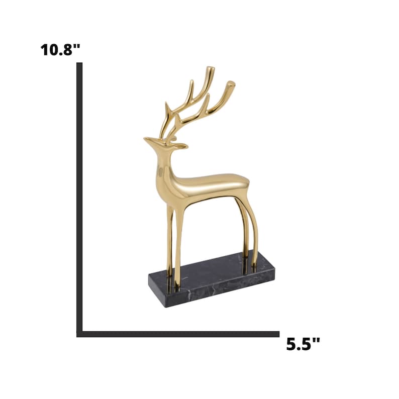 Animal Lover perfect gift deer lovers Gold Decor Small Gold Deer Sculpture Finesse Modern Decor unique