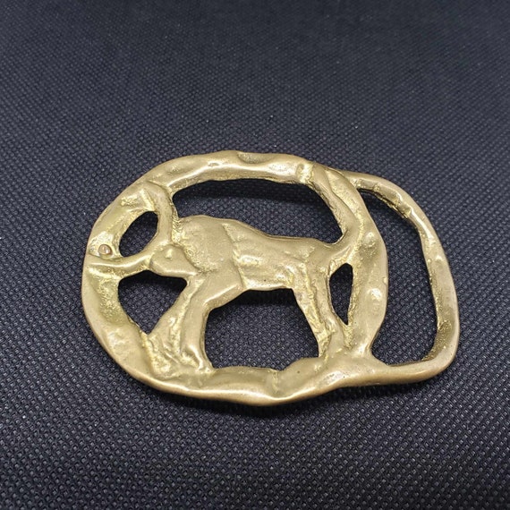 Vintage Brass Bull Belt Buckle | Vintage Taurus Buckle | Zodiac Belt Buckle | Animal Belt Buckle | Vintage Belt Buckle | Belt Accessories