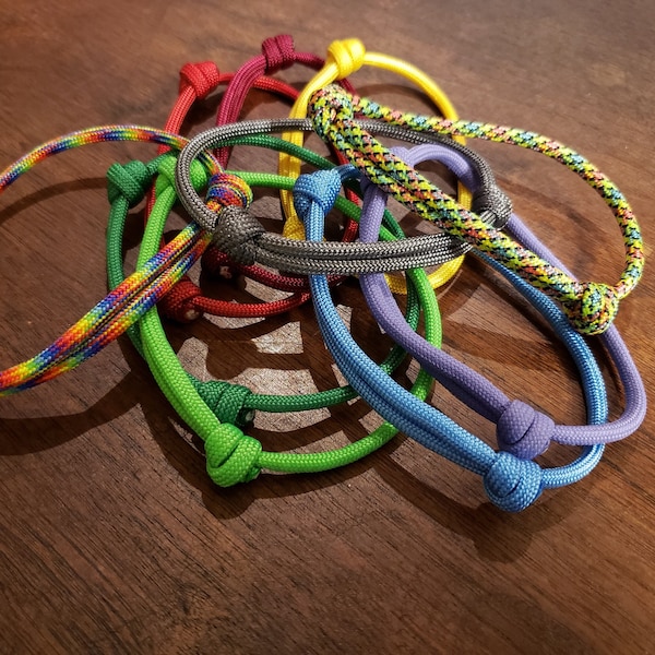 You Choose the Colors (Adjustable Bracelet Packs) | Adjustable Paracord Bracelets | 550 Paracord Bracelet Packs