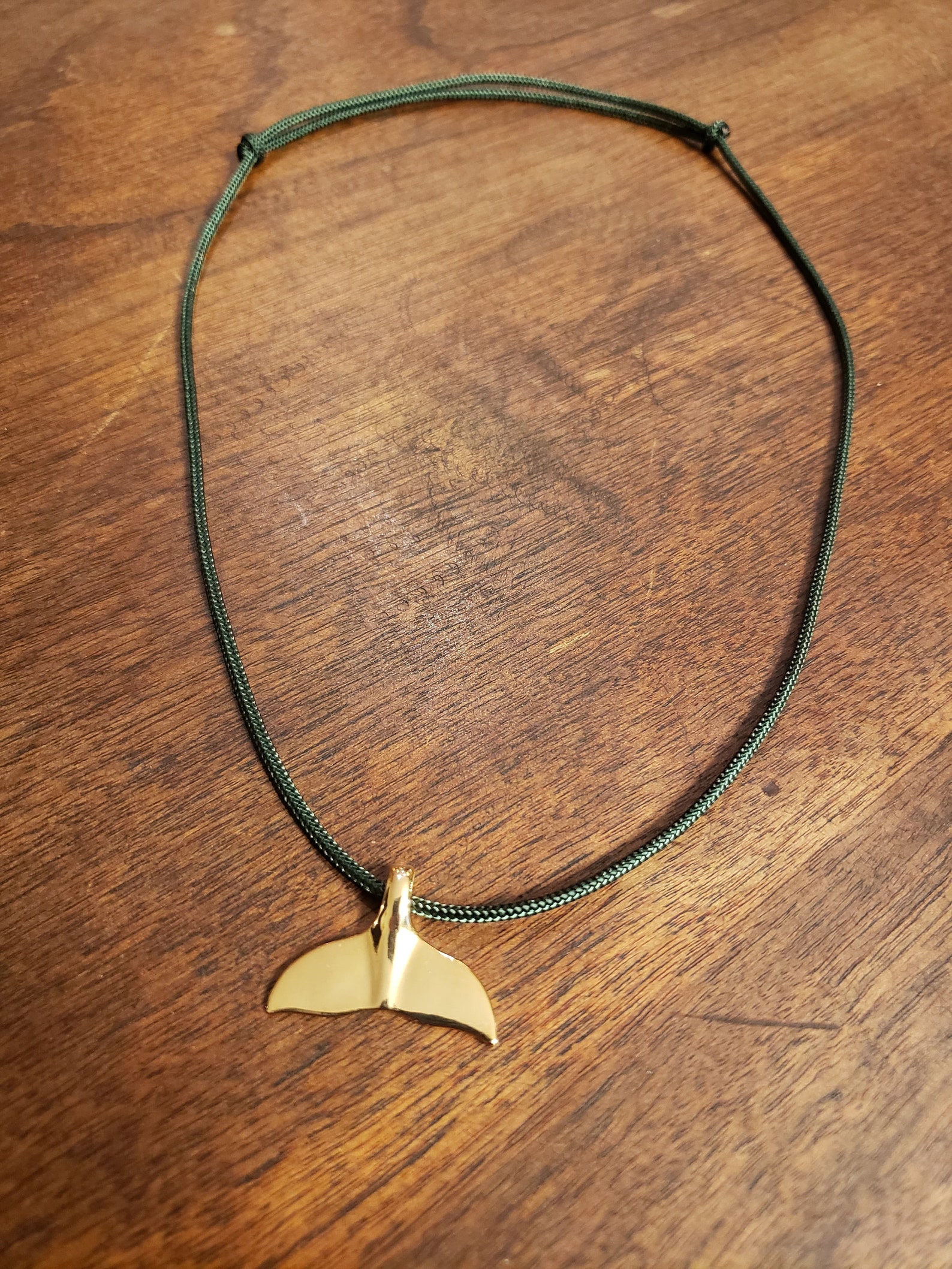 Whale Tail Necklace Adjustable Paracord Necklace Whale Etsy