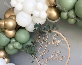 137pcs Balloons Garland Arch Kit Baby Shower Retro Green White Gold Latex Balloon Golly Birthday Wedding Party Decorations Supplies