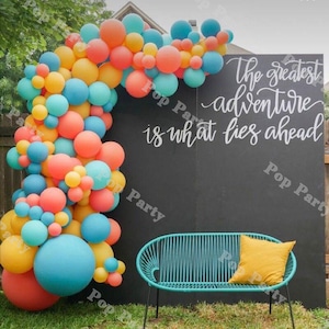 242 pezzi palloncini arcobaleno ghirlanda arco corallo limone blu verde giallo palloncino in lattice baby shower compleanno festa decorazione forniture