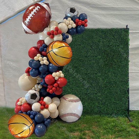 Kit Anniversaire Football 10 Ans, Ballon Decoration Football Set