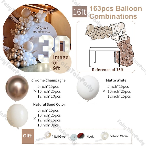 Ballonnen bloem tros goud wit - Jumping Fox verhuur - Halsteren