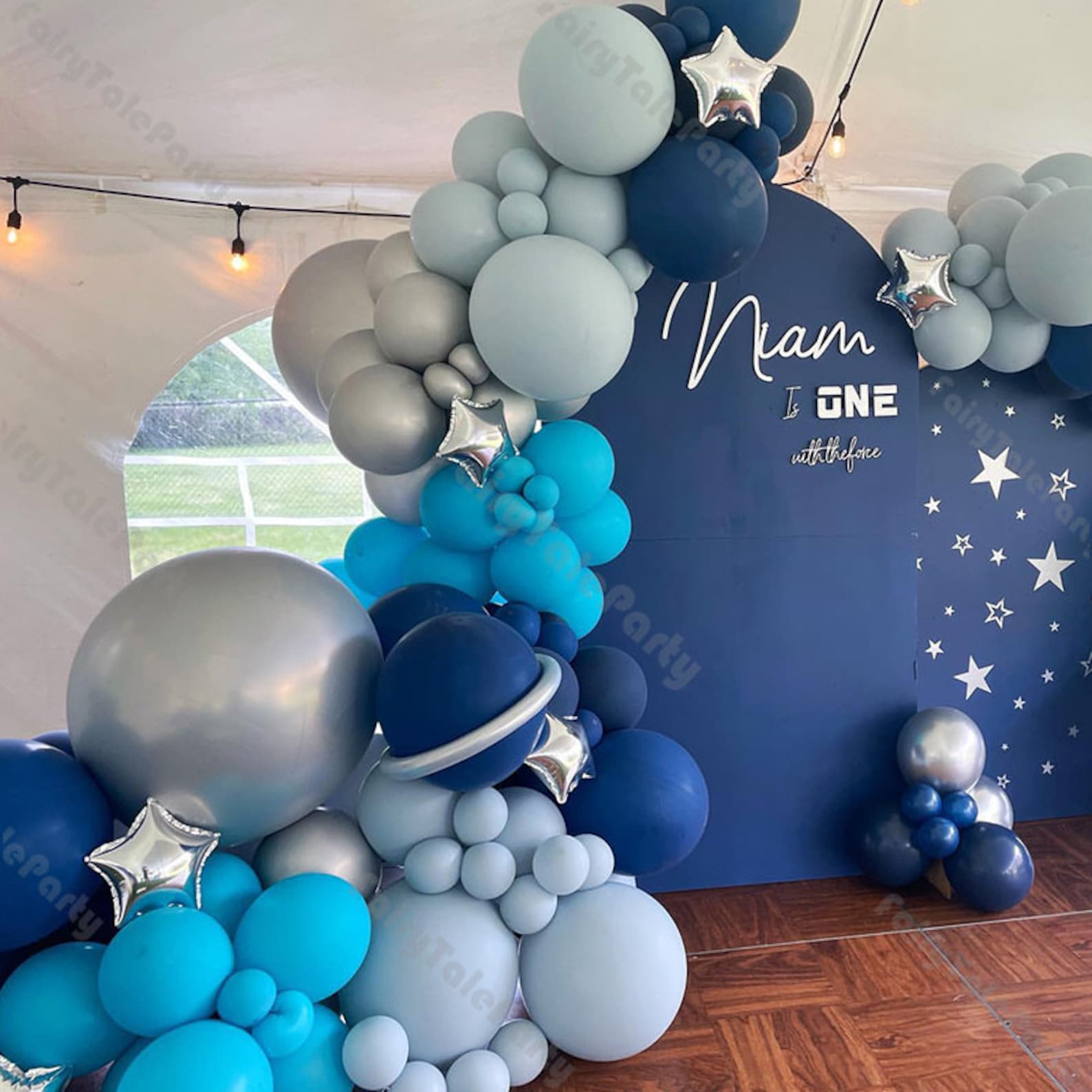7-18ft GALAXY Space Balloon Garland Astronaut Rocket Themed Balloon