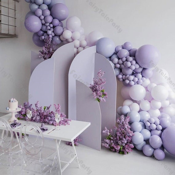 102 / 167pcs Purple Balloon Guirlande Kit avec Macaron Violet Ballons en  latex pour Enfants Baby Shower Brithday Party Décorations de mariage  Fournitures -  France