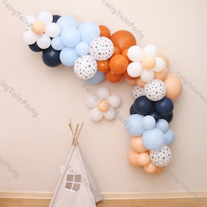 Valueballoon - Ramo de globos de 7º cumpleaños de BLUEY y BINGO, incluye  tabla de helio, suministros de decoración de fiesta de cumpleaños,  cachorro