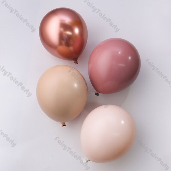 DIY Doubled Cream Peach Apricot Balloons Garland Retro Pink Balloon Rose  Gold Globos Birthday Wedding Baby Shower Party Decorations Supplies 